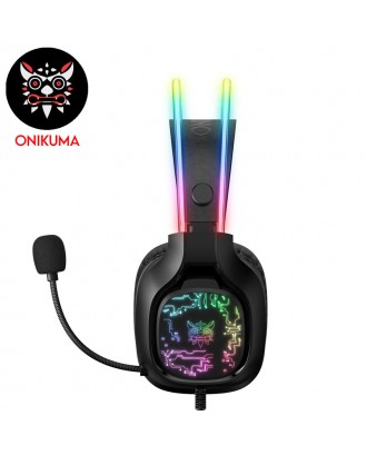 HEADSET ONIKUMA X22 BLACK WIRED GAMING RGB